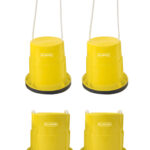 Sabots echasses gobelets antiderapants enfants 2 yellow