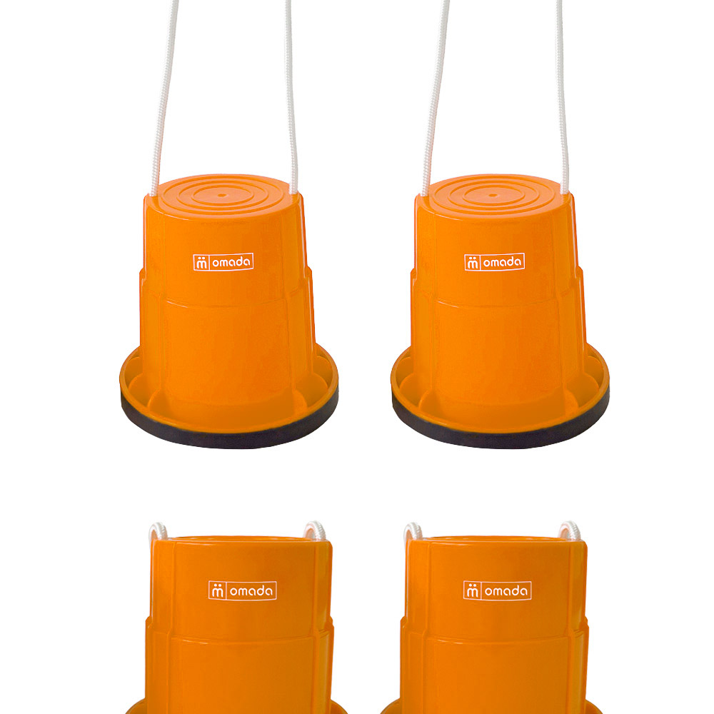 Sabots echasses gobelets antiderapants orange enfants 2 yellow