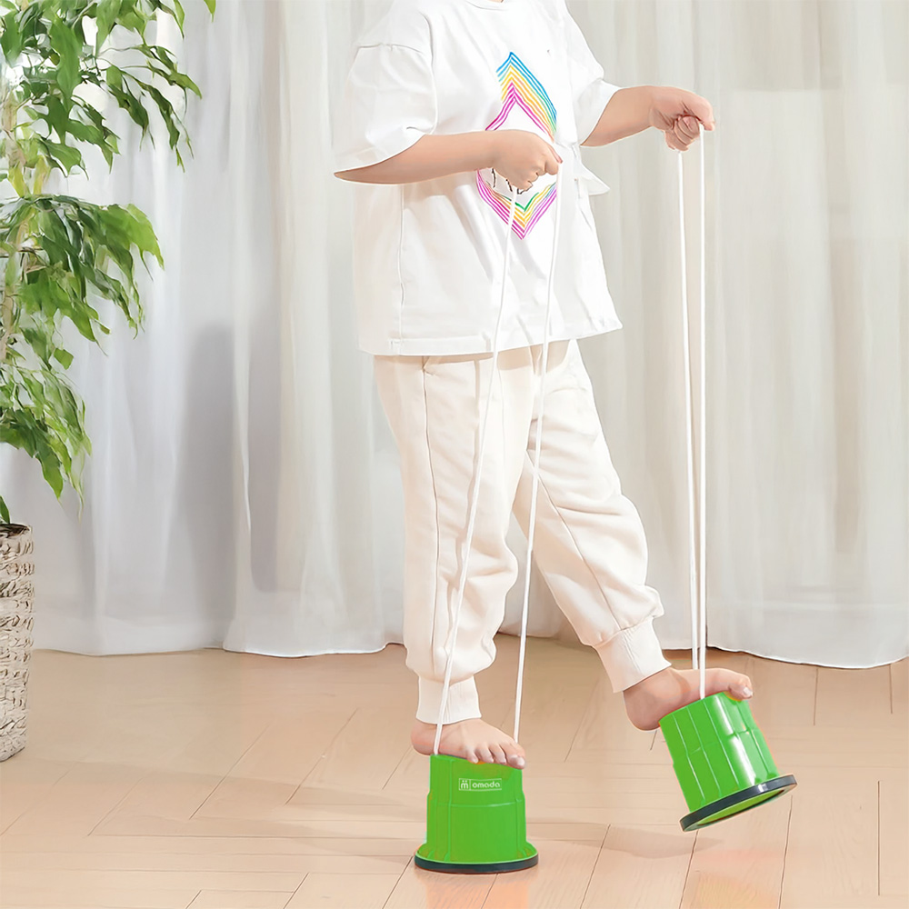 Sabots echasses gobelets antiderapants enfants 1 green