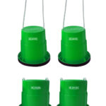 Sabots echasses gobelets antiderapants enfants 2 green