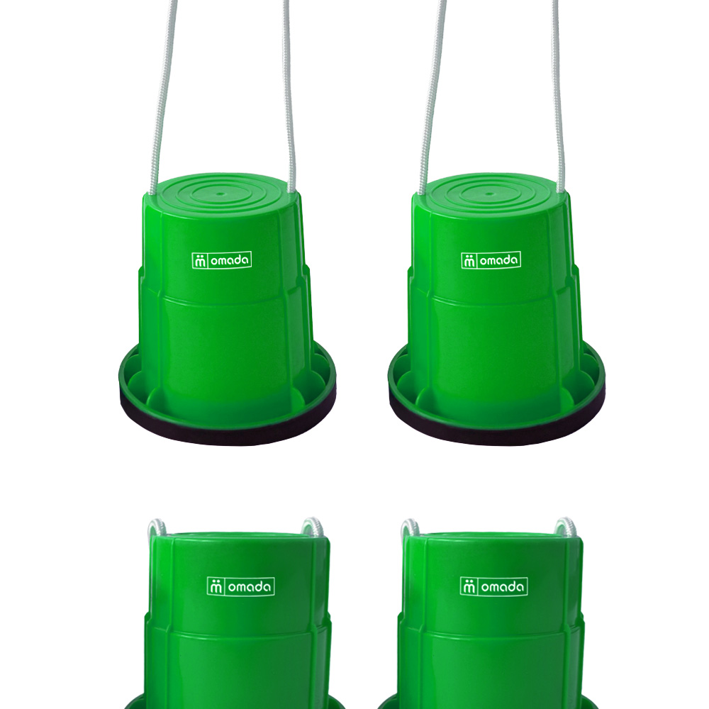 Sabots echasses gobelets antiderapants enfants 2 green