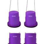 Sabots echasses gobelets antiderapants enfants 2 purple