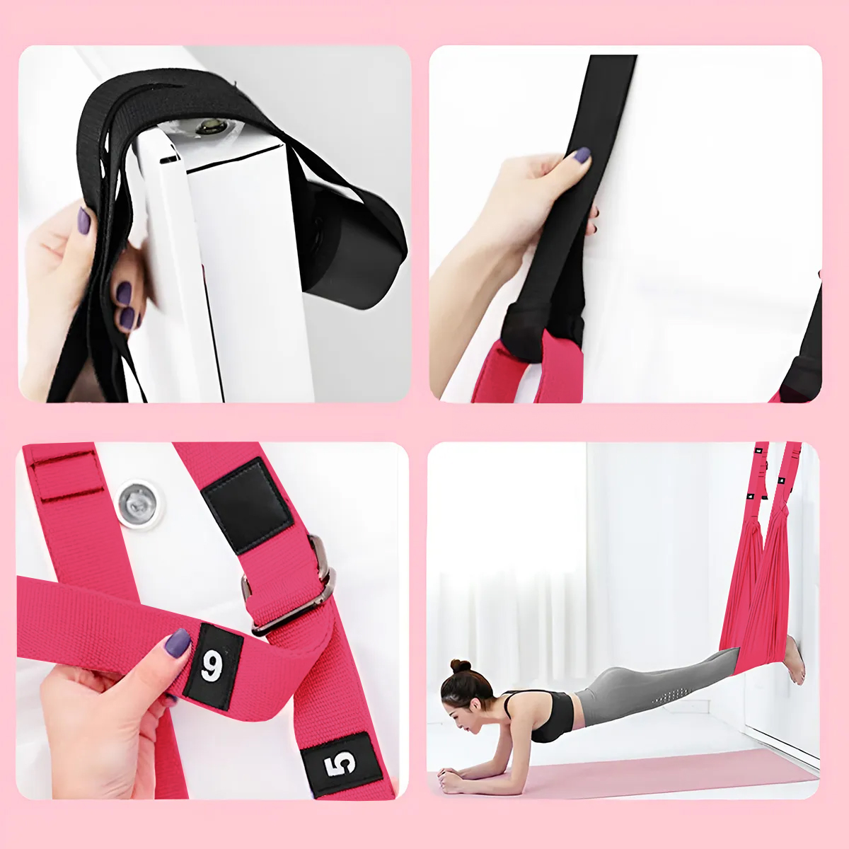 JustFit Sangle de Yoga Rose Justfit 3