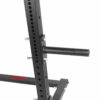 Station rack cage a squat musculation pro en acier noir