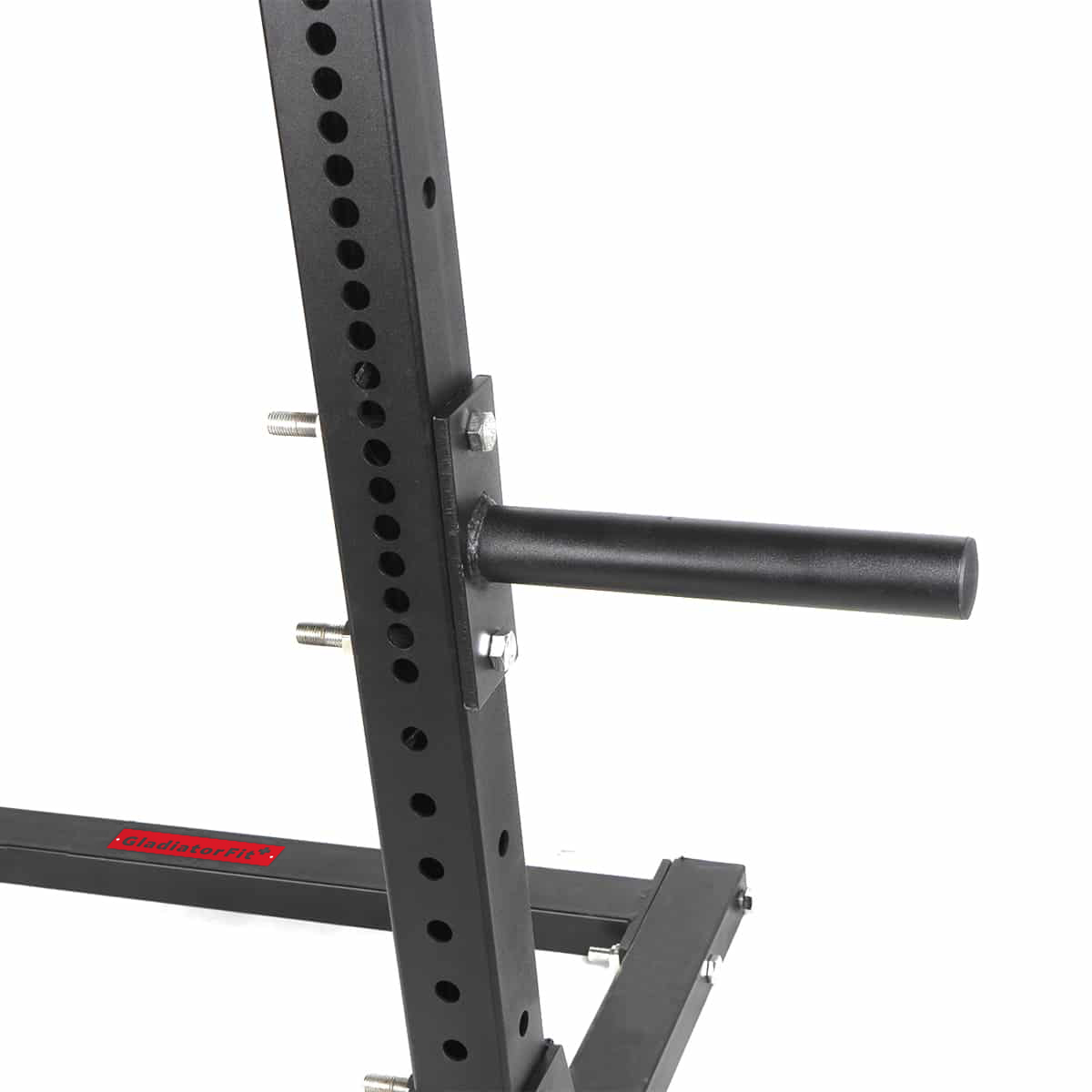 Station rack cage a squat musculation pro en acier noir