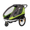 hamax ham400050 traveller child bike trailer green two seats bicycle stroller a 946427 1
