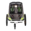hamax ham400050 traveller child bike trailer green two seats bicycle stroller b 946426 1