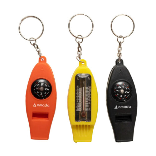 Nood- en overlevingsfluit met kompas Omada