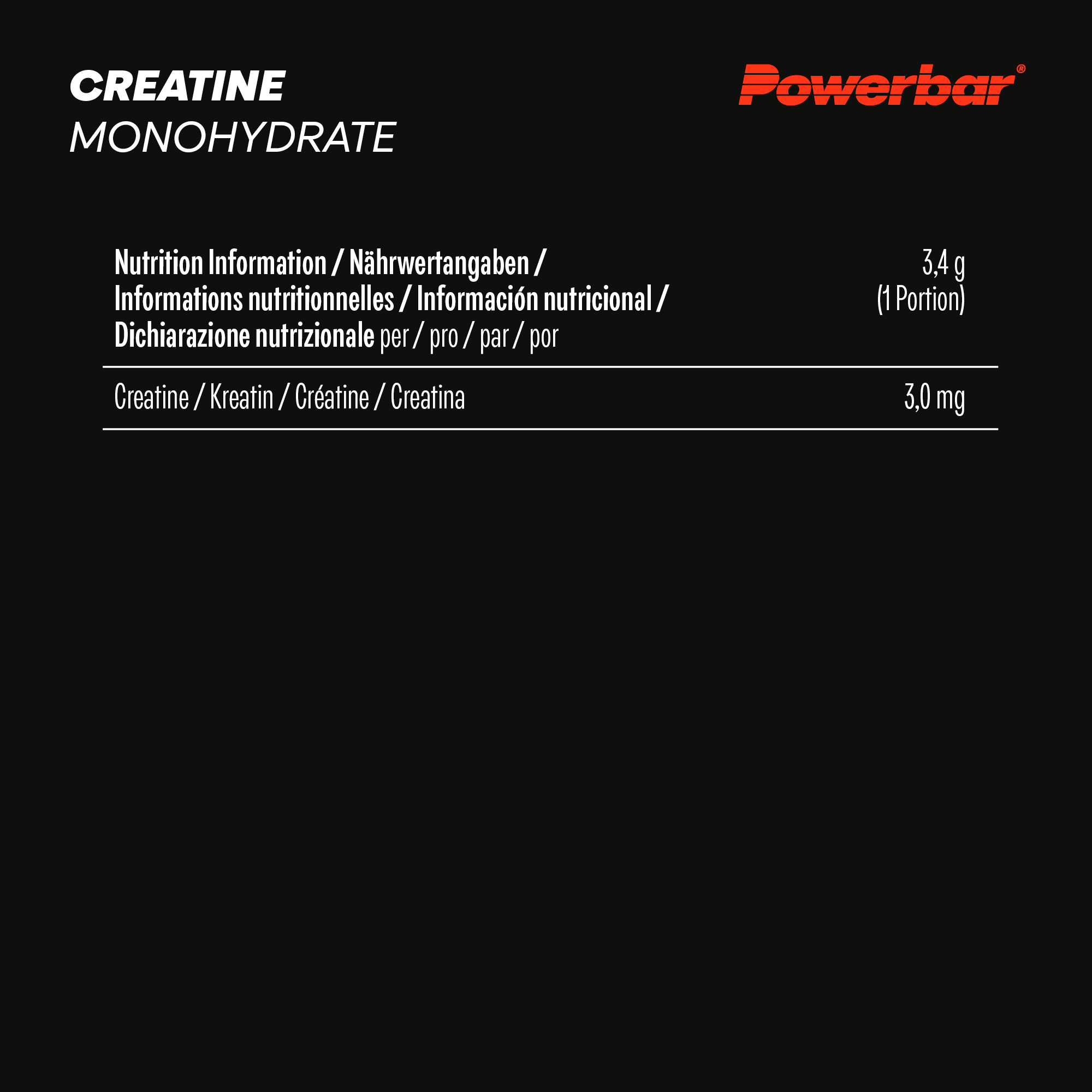 Naehrwerte BL Creatine