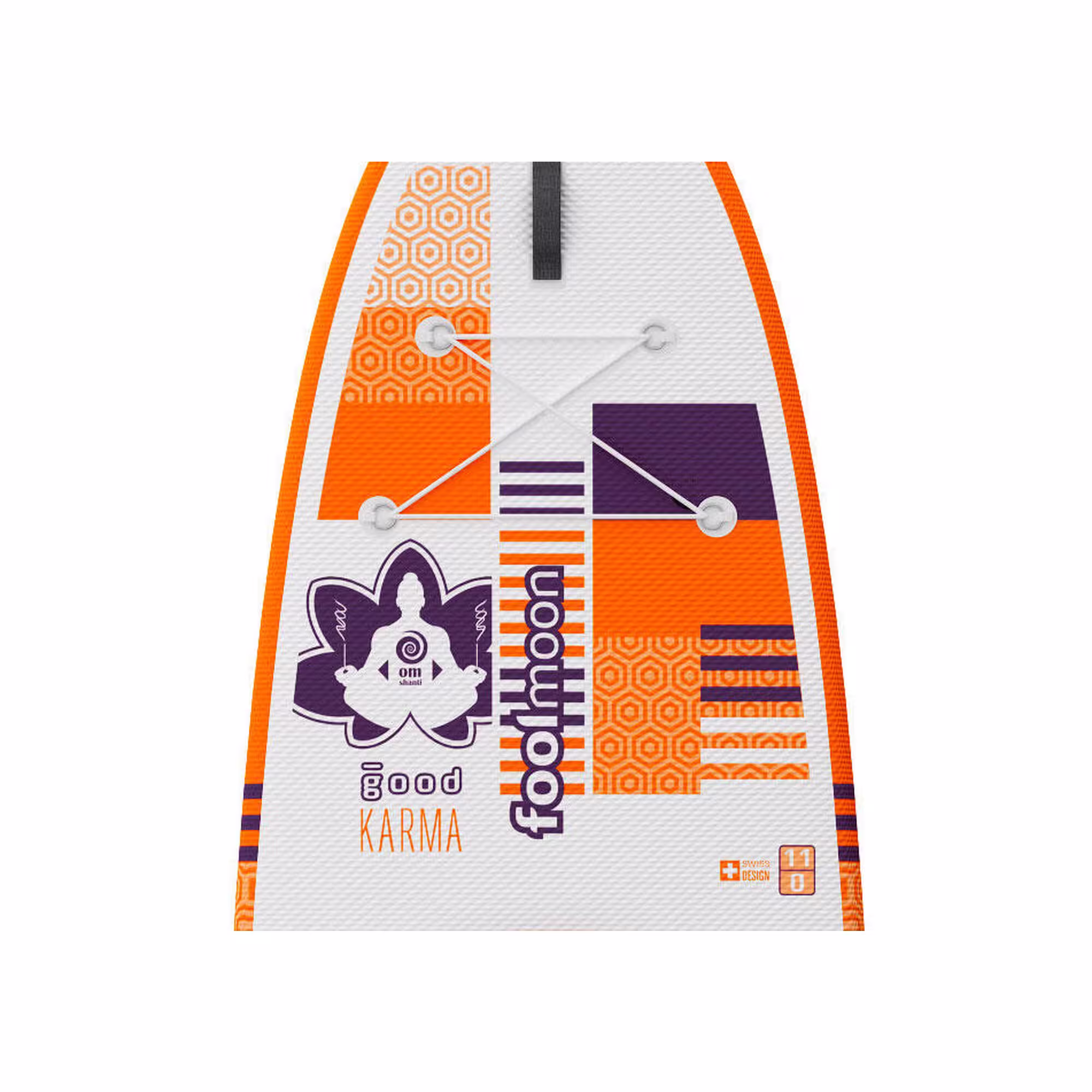 stand up paddle gonflable good karma 110 blancorange set complet 1