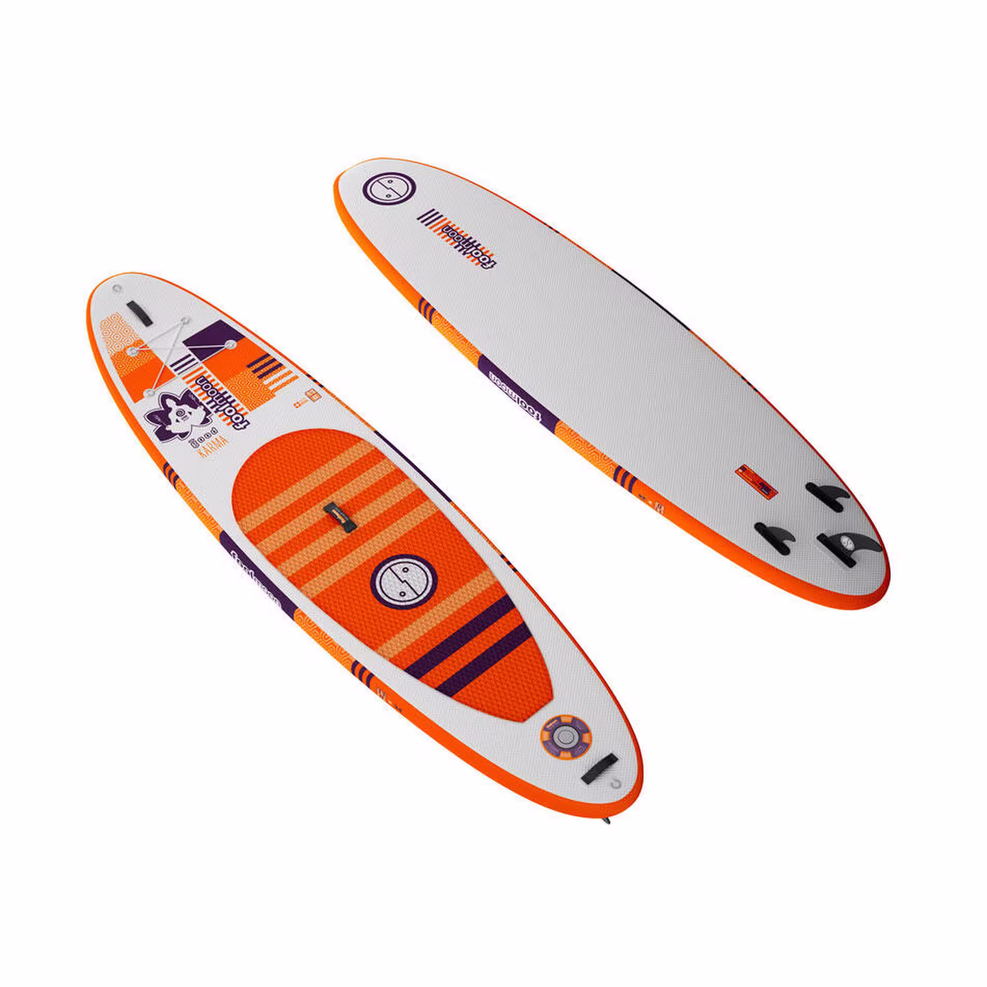 stand up paddle gonflable good karma 110 blancorange set complet