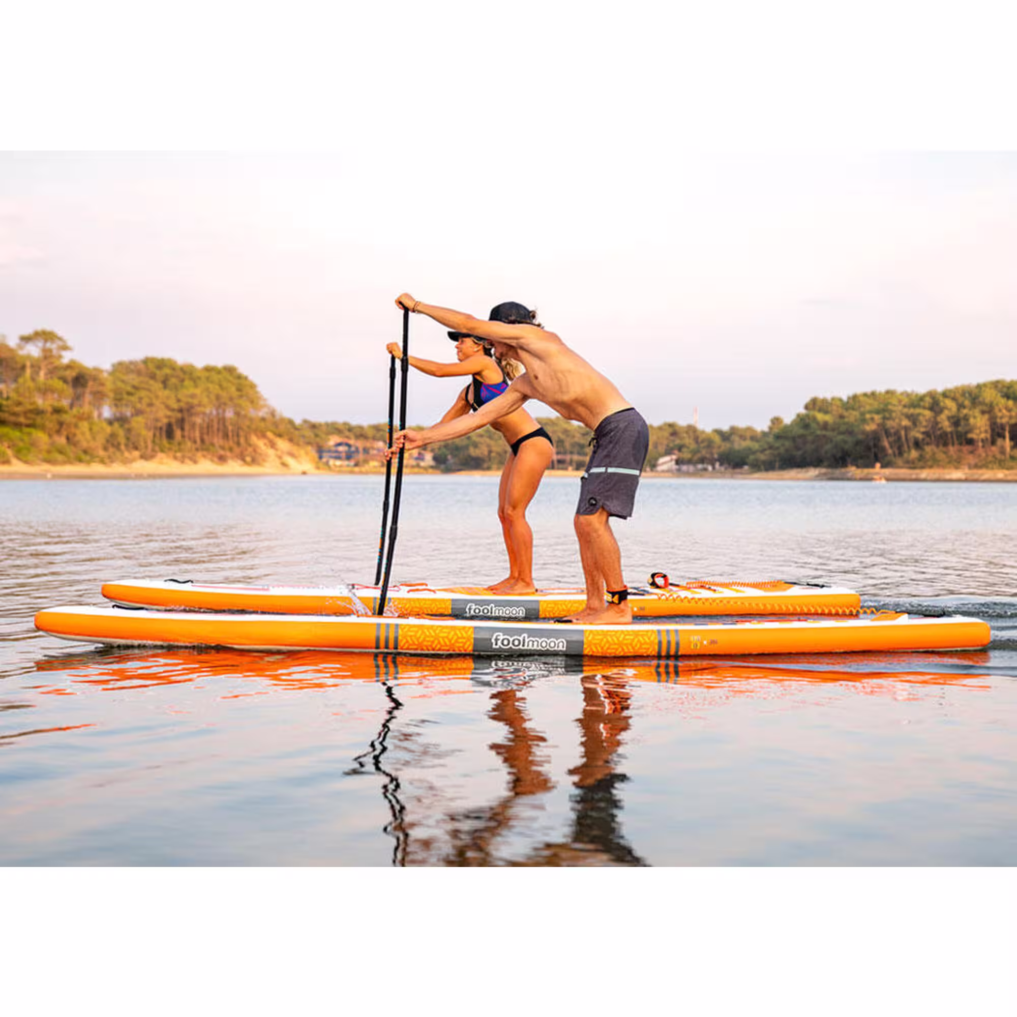 stand up paddle gonflable patagonia 140 blancorange set complet 2