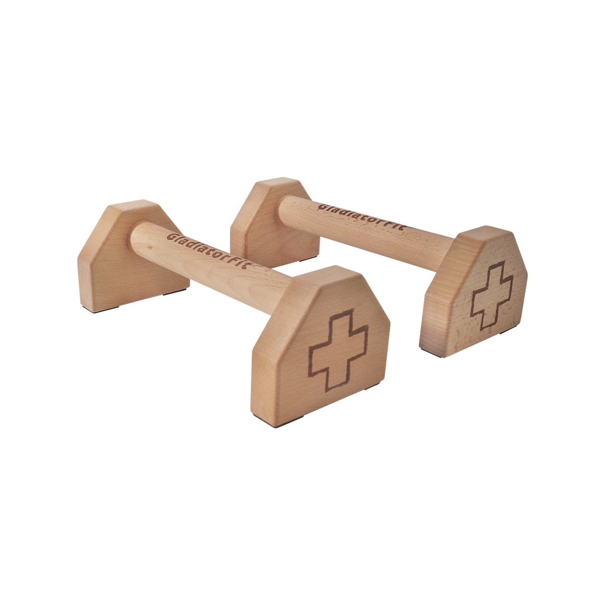 7640289255192 Parallettes en bois GladiatorFit lot de 2 1