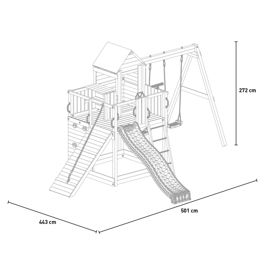 Aire de Jeux Treehouse 3 Fungoo 18078
