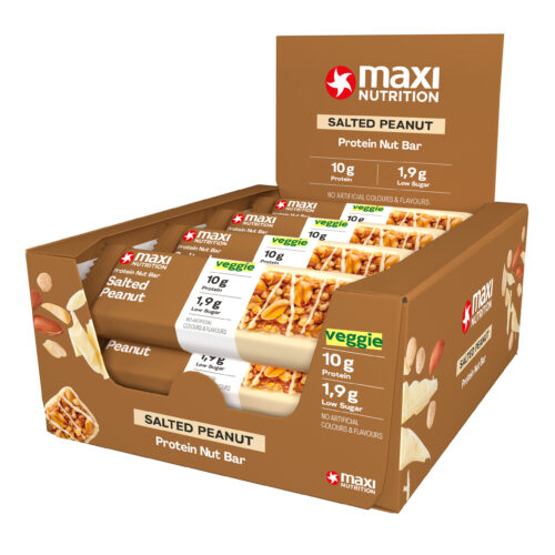 Maxi Nutrition Nut Eiwitreep (verpakking van 12)