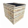 Jerk Block impilabili in legno GladiatorFit (set di 2) 1 Jerk Blocks empilables en bois GladiatorFit lot de 2 1