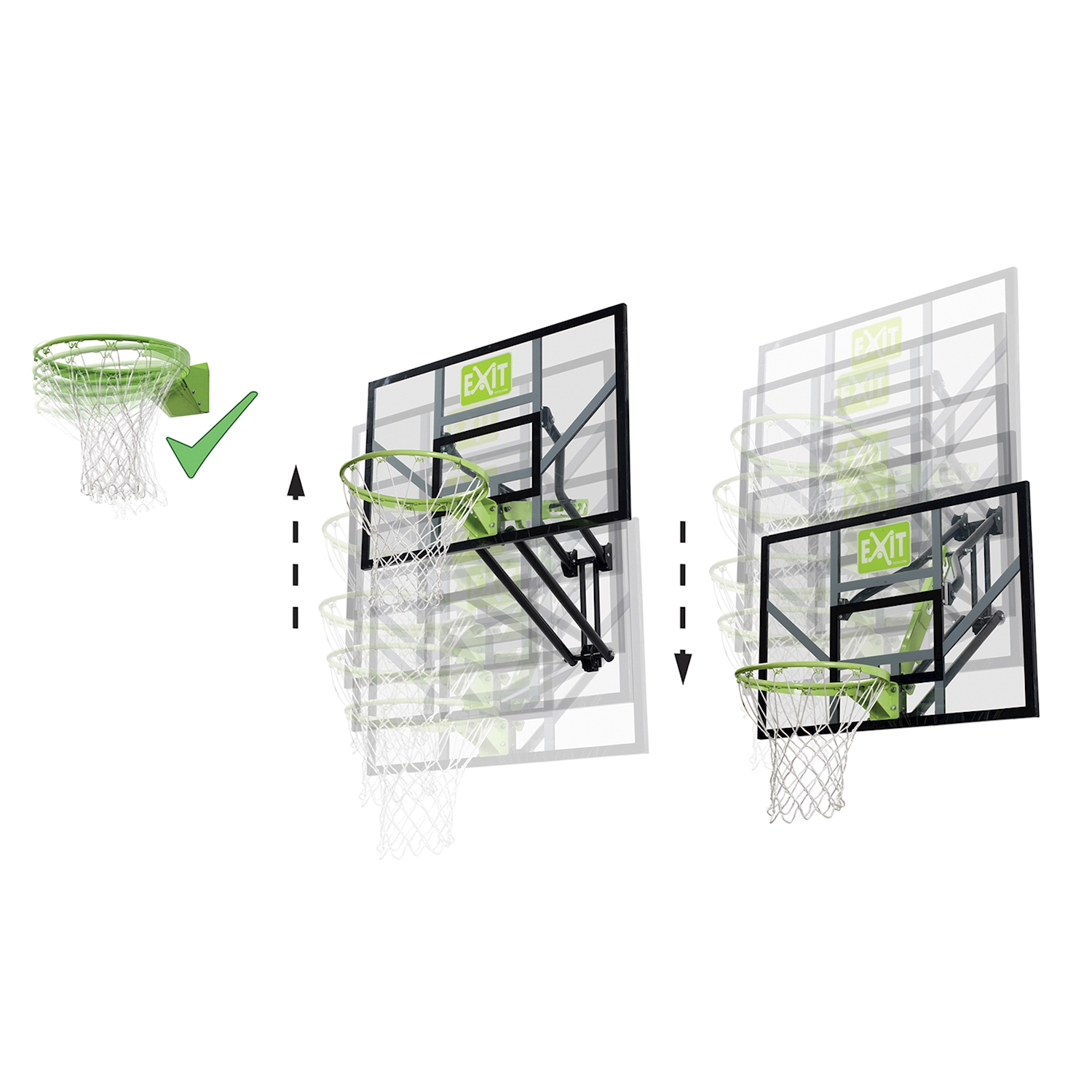 Panier de basket mural reglable Galaxy avec Dunkring Exit Toys 32638