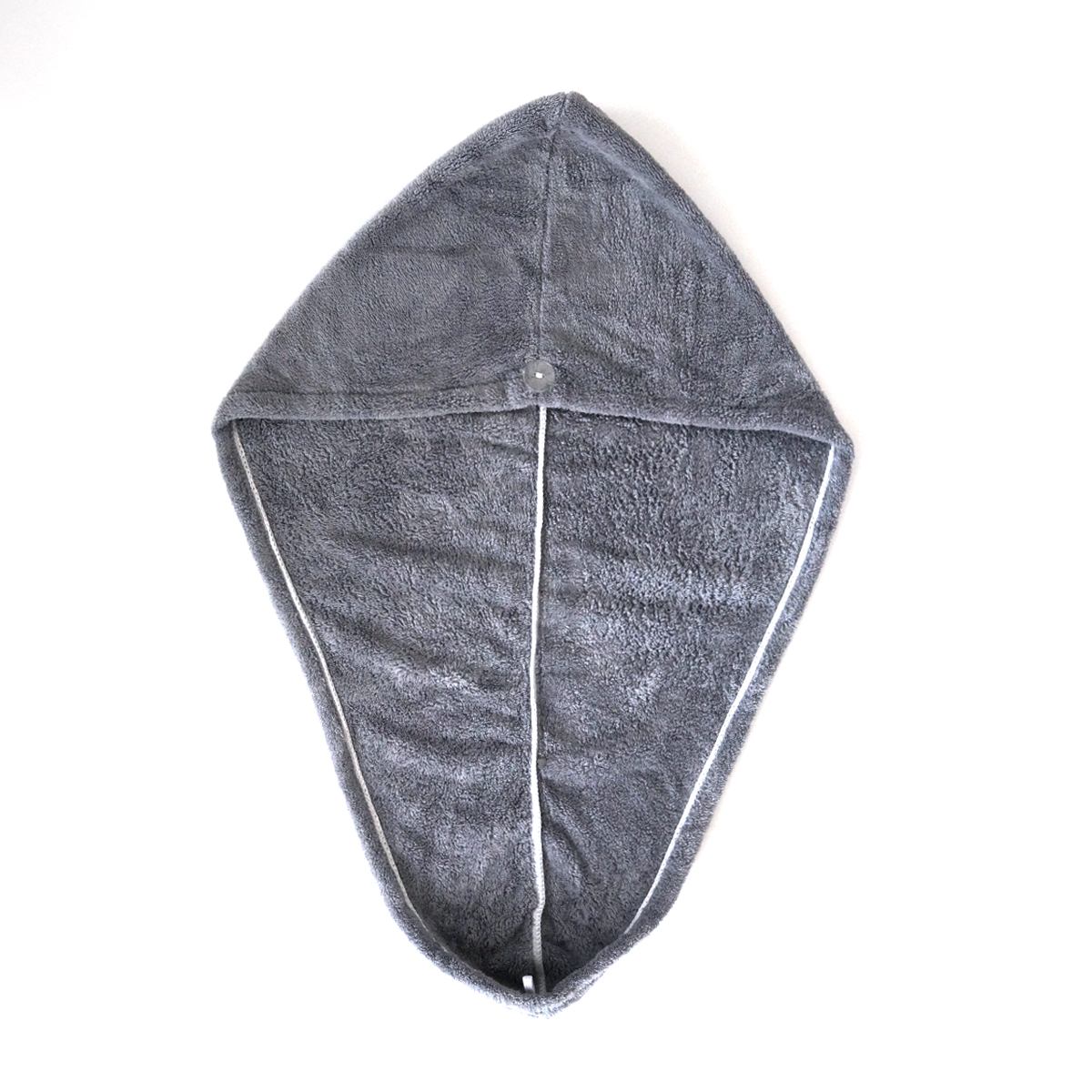 Serviette de bain microfibre pour cheveux 65x25cm Omada gris 1