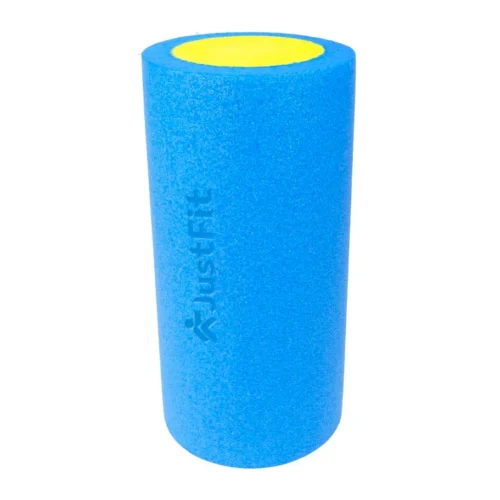 Rouleau de massage "Foam Roller" en mousse 30cm dureté moyenne Ø 15cm JustFit