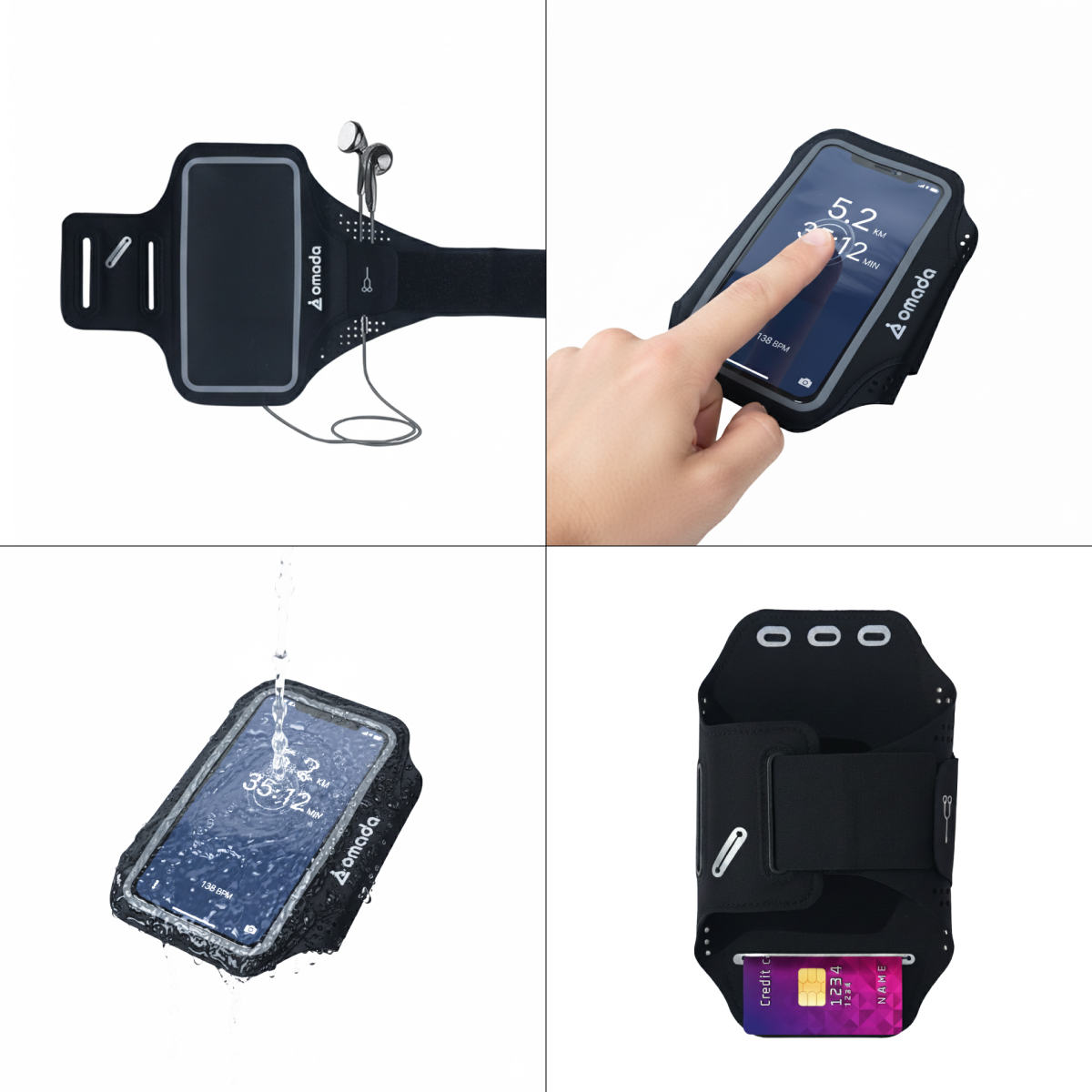 Brassard sport et running pour telephone portable Omada 19