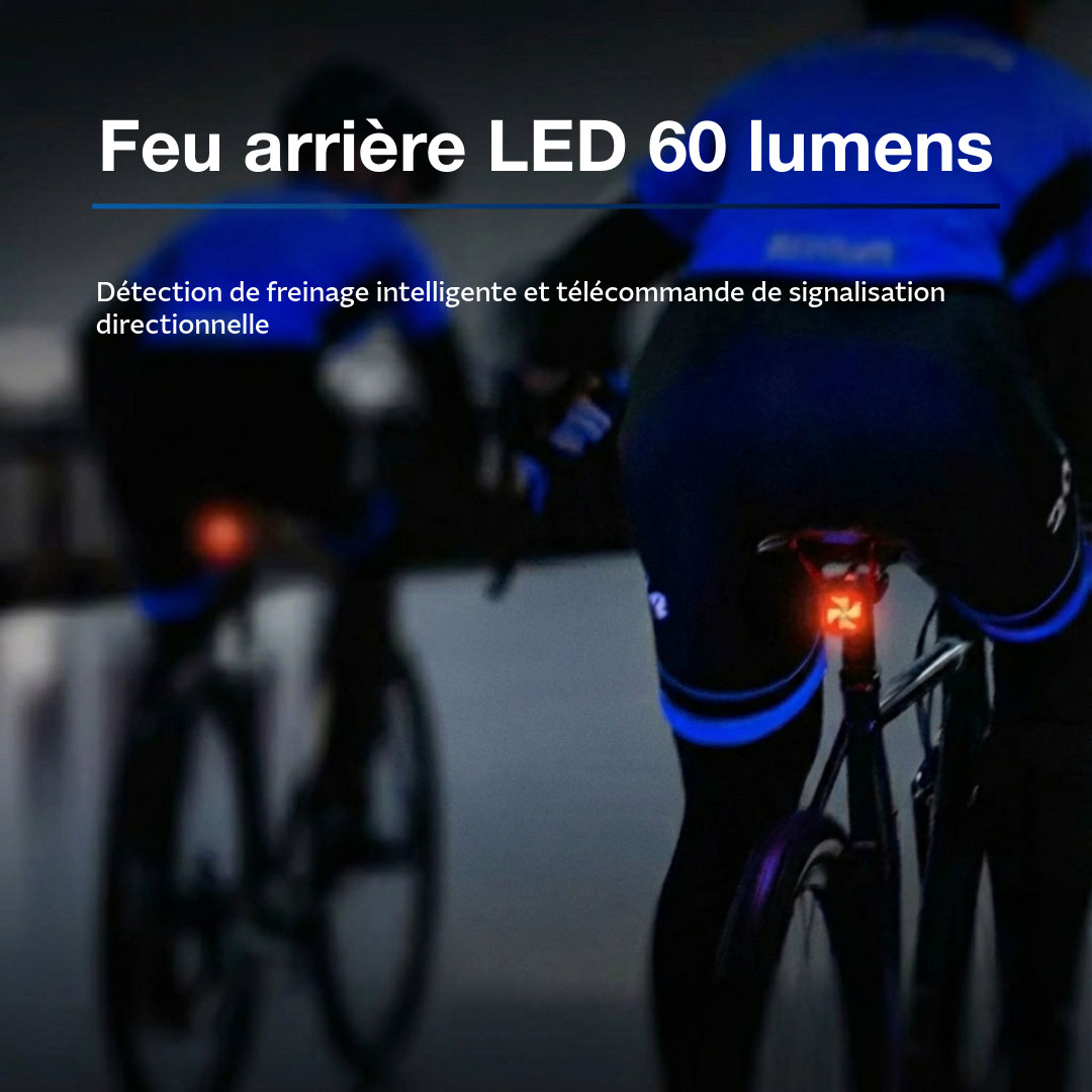 Eclairage Led arriere velo 60 lumens Omada 4