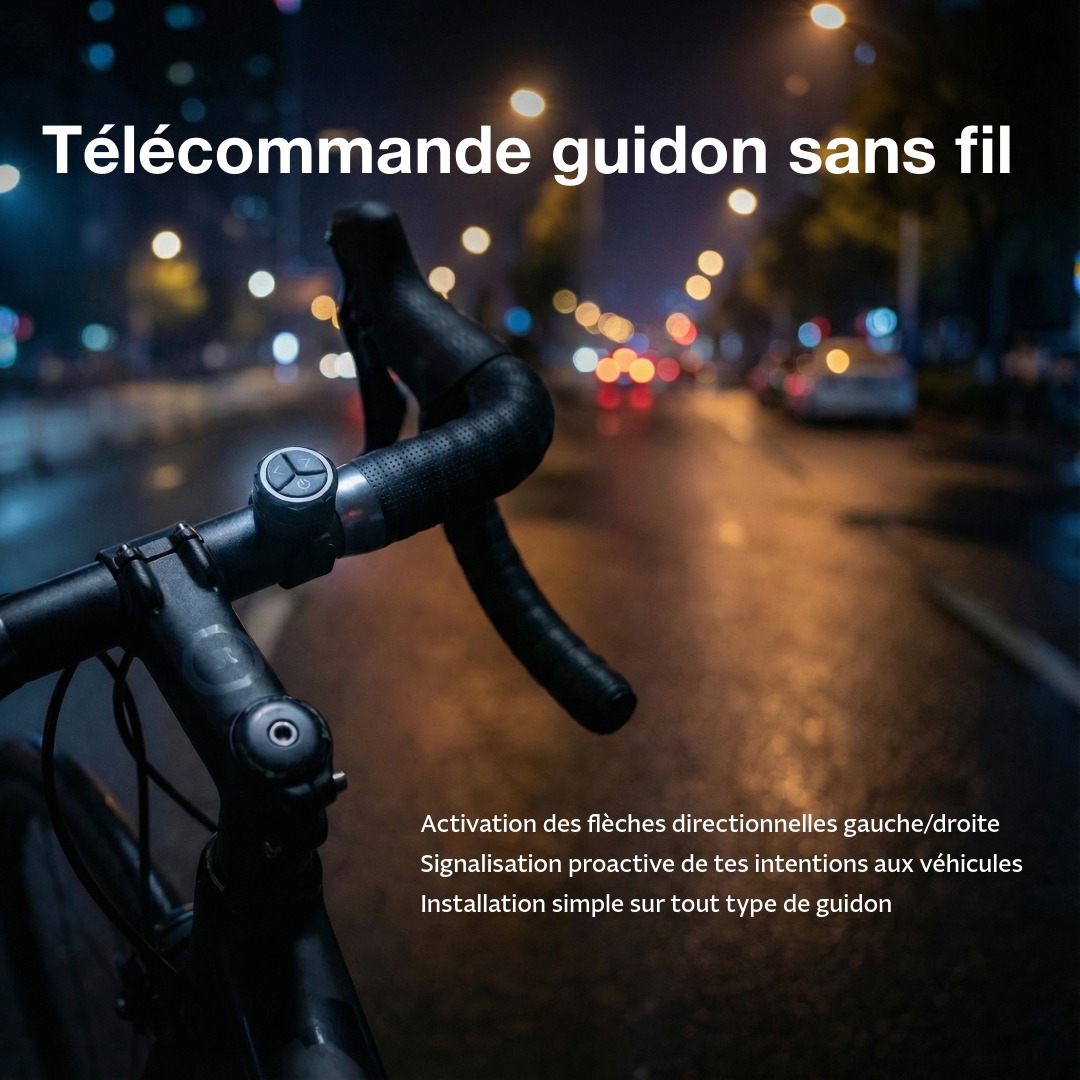 Eclairage Led arriere velo 60 lumens Omada 5