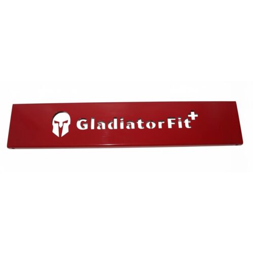 Logo steel plate for GladiatorFit rig and rack