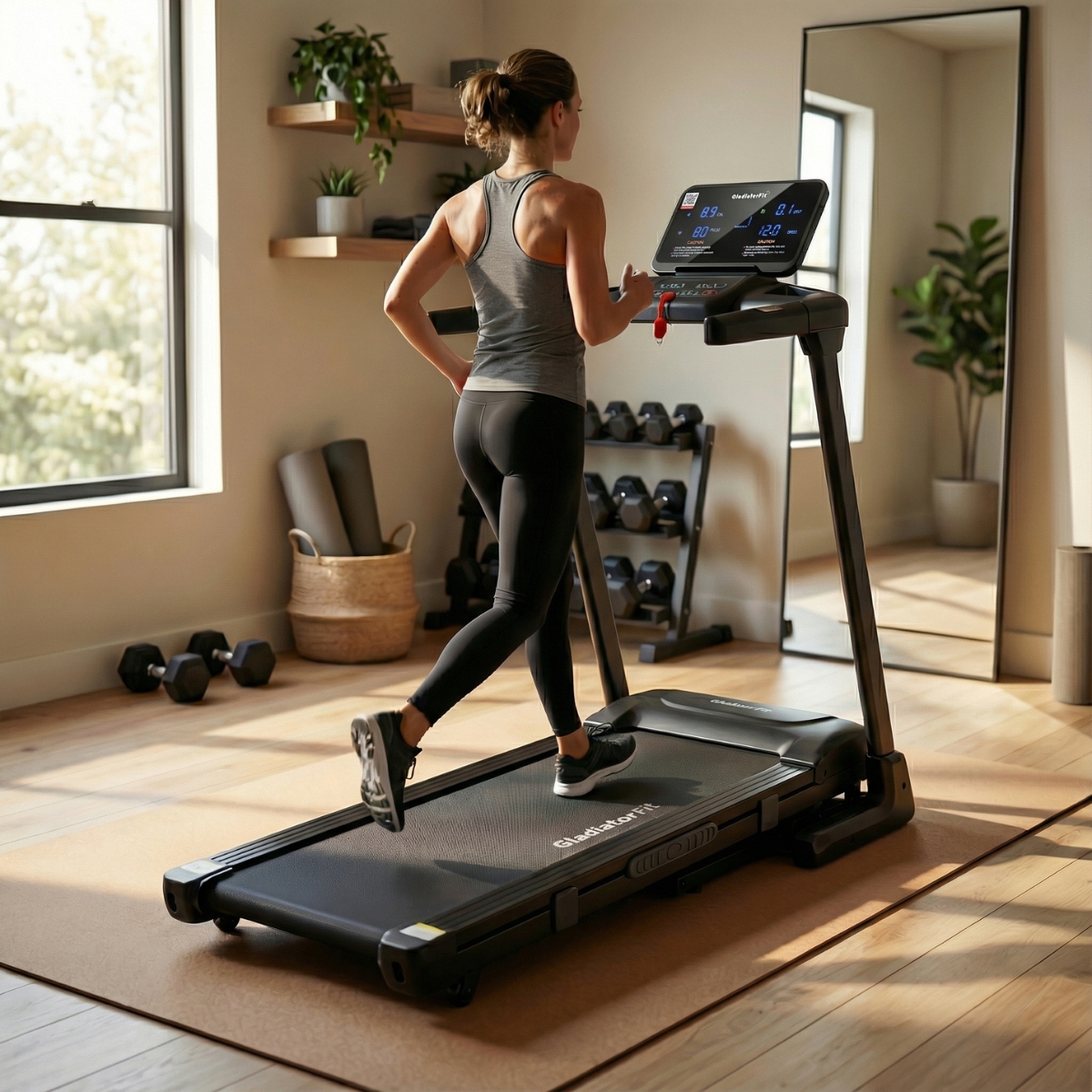 Tapis de course pliable GladiatorFit